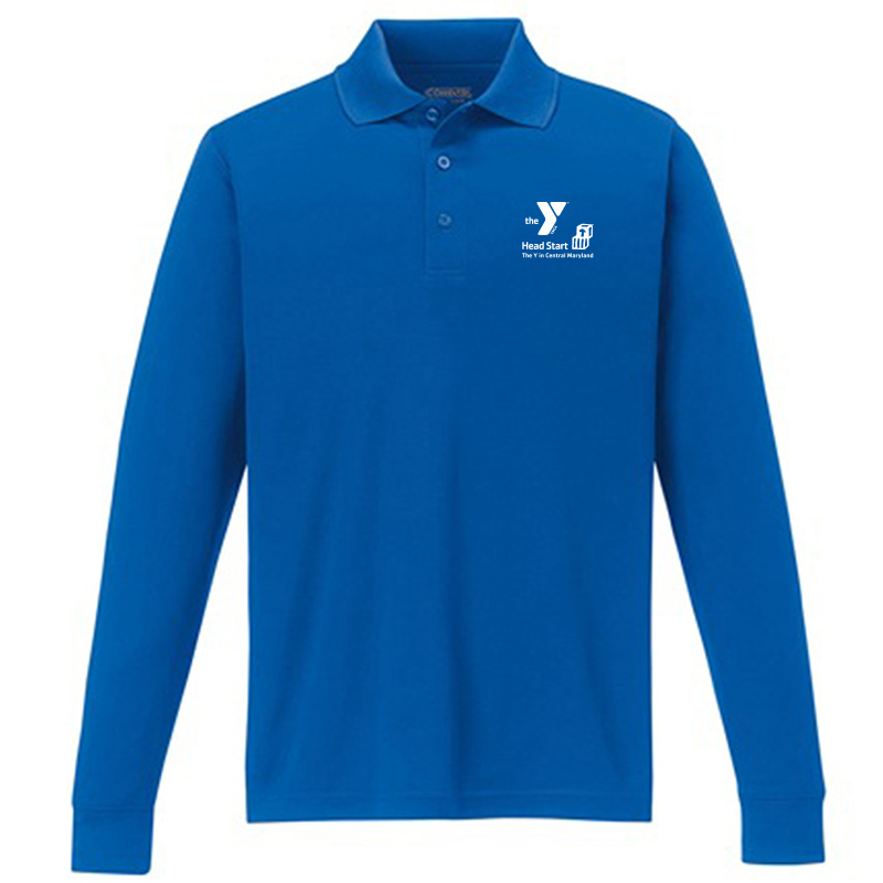 HeadStart Long-Sleeve Piqué Polo - Royal