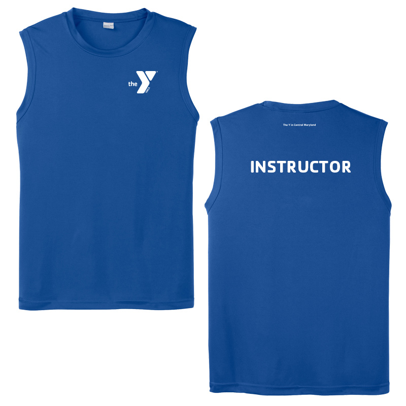 Sleeveless Competitor Tee  Instructor - Royal