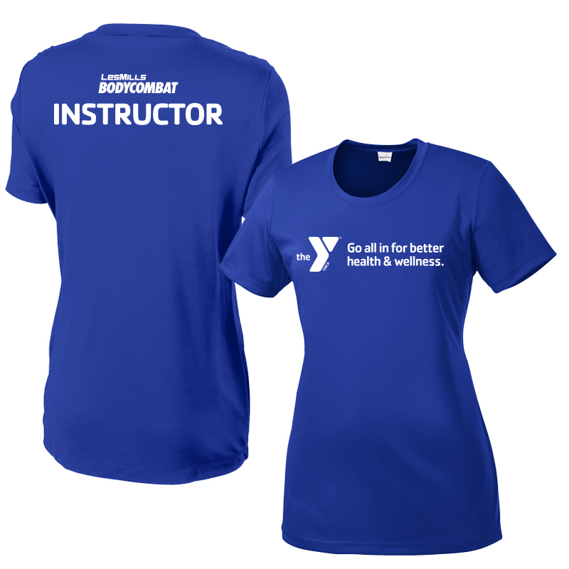 Les Mills Body Combat Ladies Competitor Tee: All In - Royal