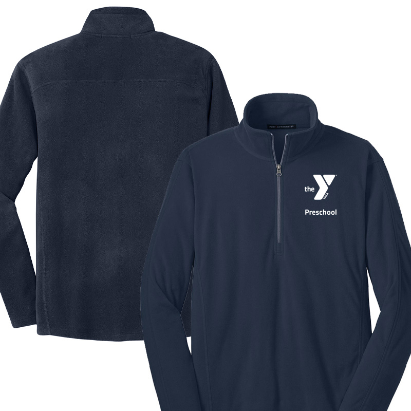 Preschool Microfleece 1/2-Zip Pullover - Navy