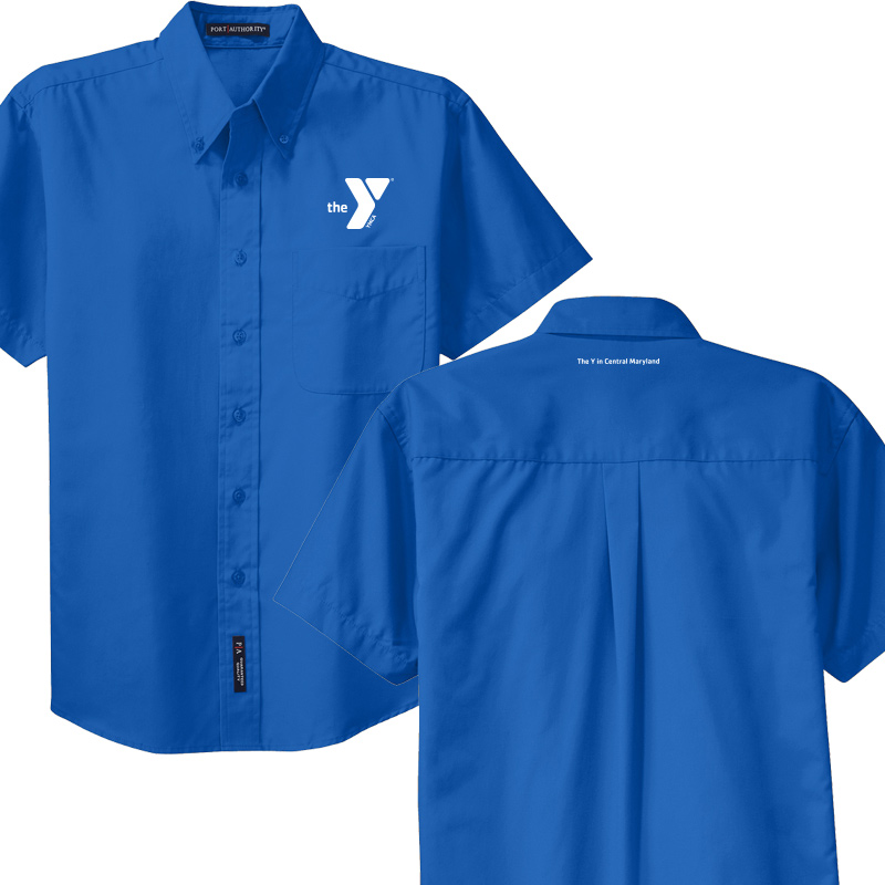 Short Sleeve Easy Care Shirt - Strong blue