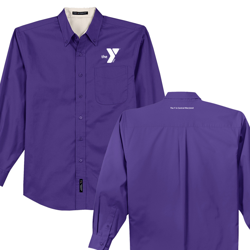 Long Sleeve Easy Care Shirt - Purple