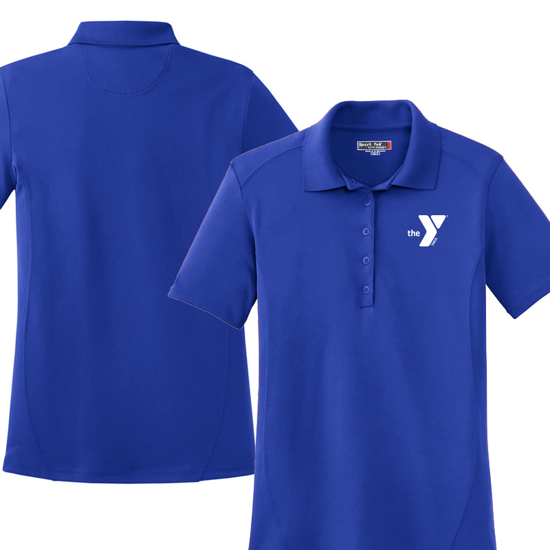 Preschool Ladies Raglan Accent Polo - Royal